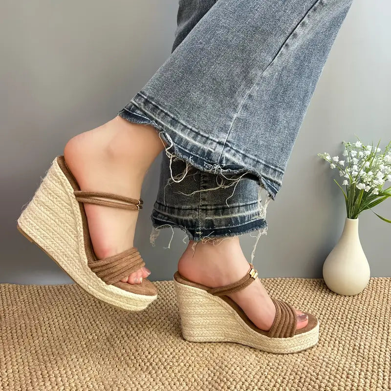 Emila – Wedge Sandals with Double Straps