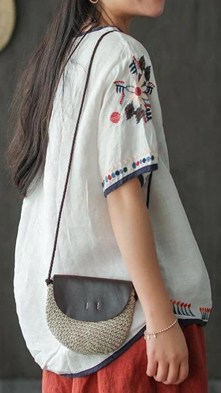 Nivelle – Embroidered Linen Blouse