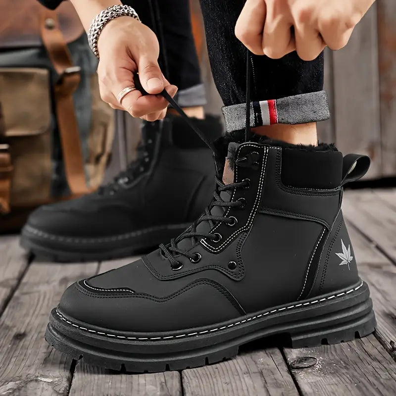 Levi - Men's snow boots with thick sole