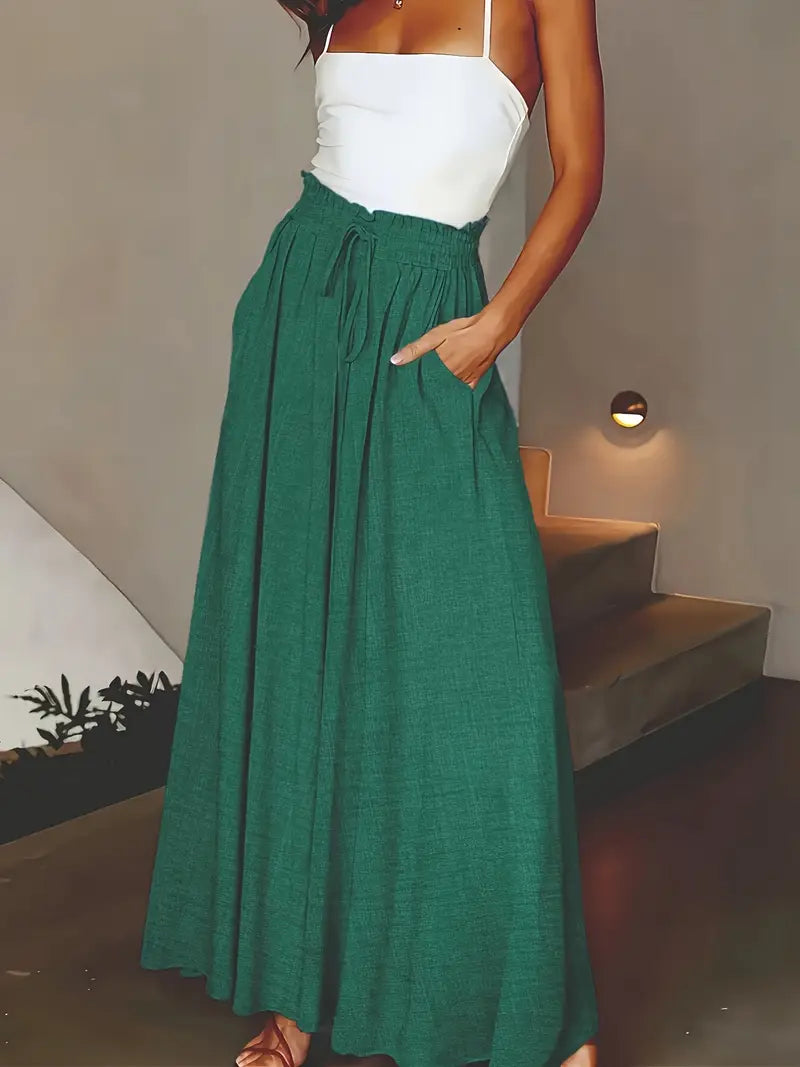 Jewel – High Waist Wide Leg Maxi Palazzo Pants