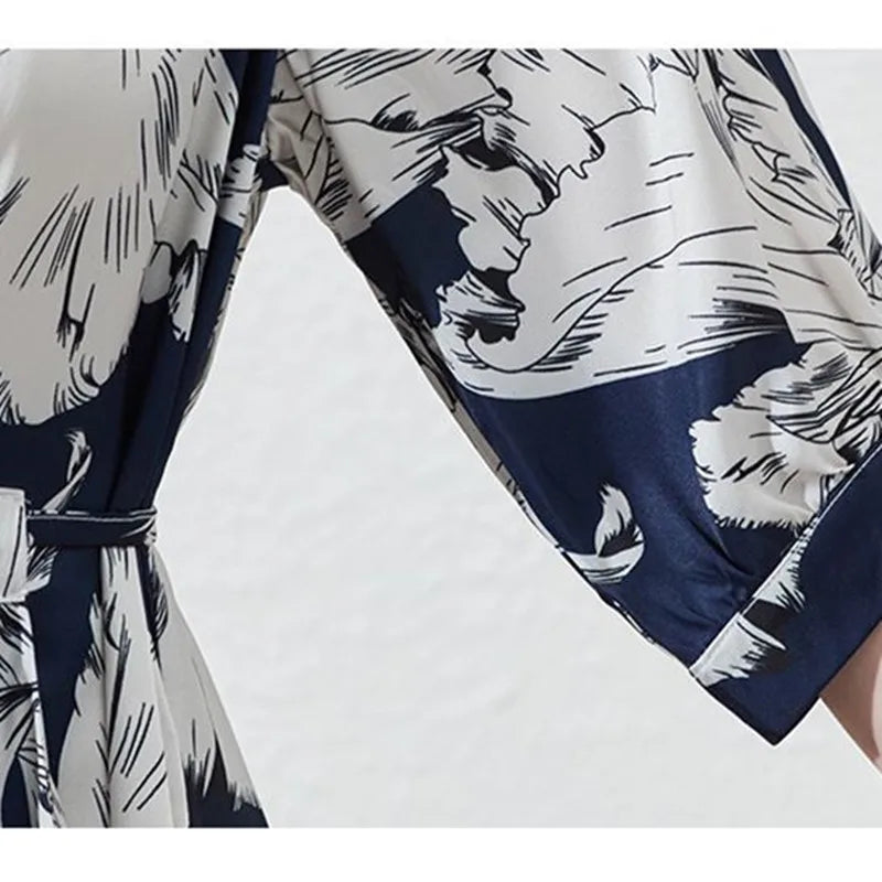 Emory – Elegant V-neck Floral Dress