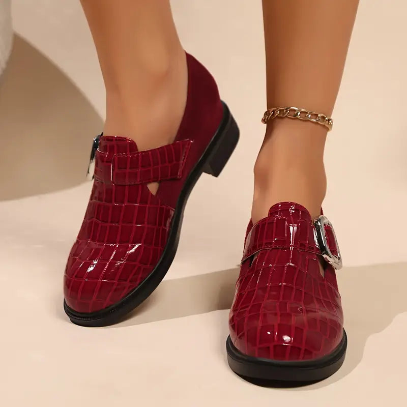 Sanguira – Stylish Loafers with Embossed Buckle