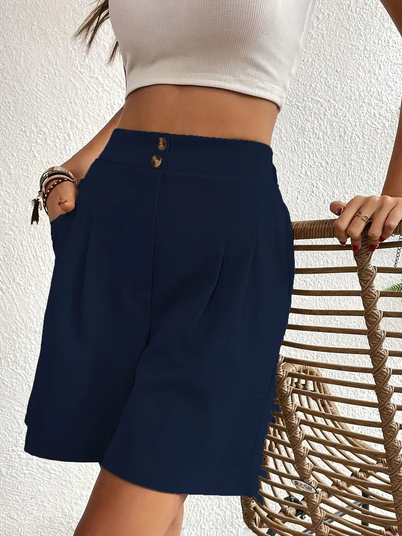 Nyx - High Waist Pleated Shorts