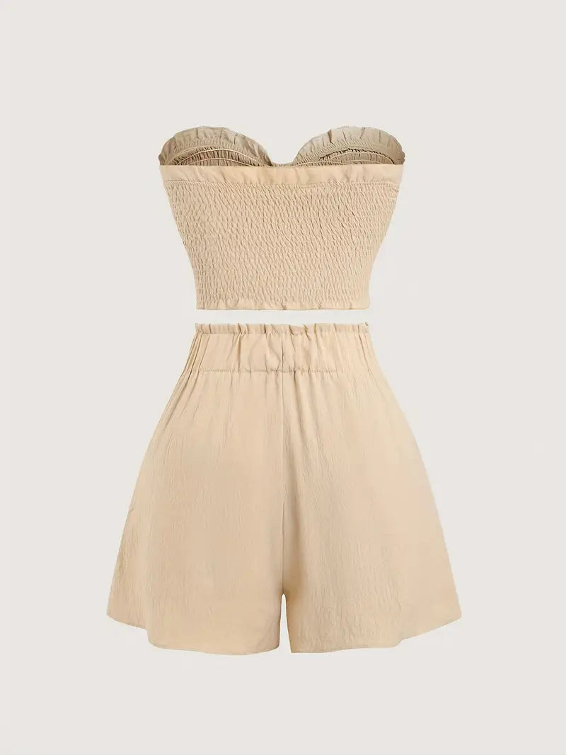 Ivigail – Structured Bandeau Set with Bow