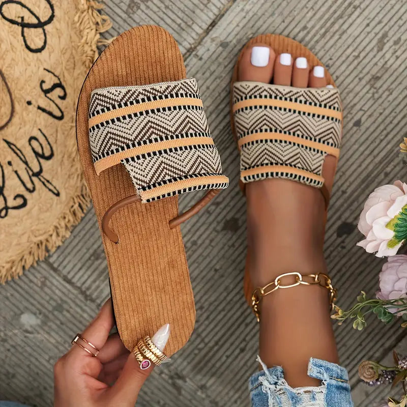 Mortivienne – Boho Sandals with Woven Strap