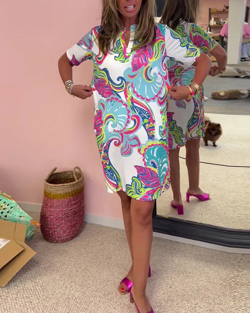 Constantina – Elegant Patterned Dress