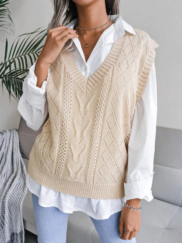 Peyton – Knitted sleeveless vests