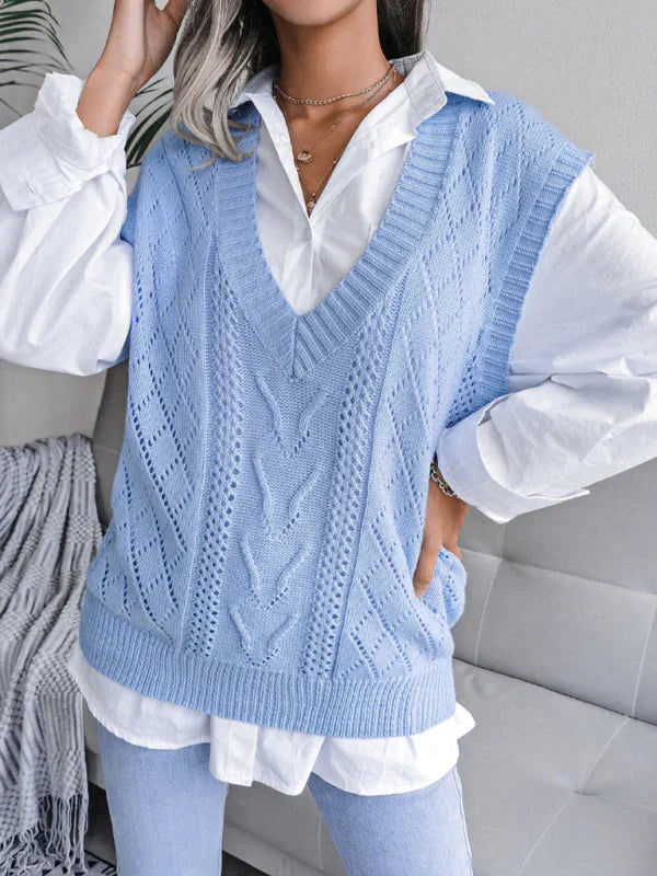 Peyton – Knitted sleeveless vests
