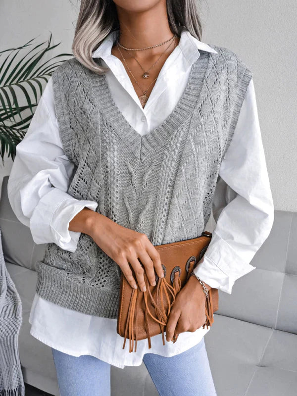 Peyton – Knitted sleeveless vests