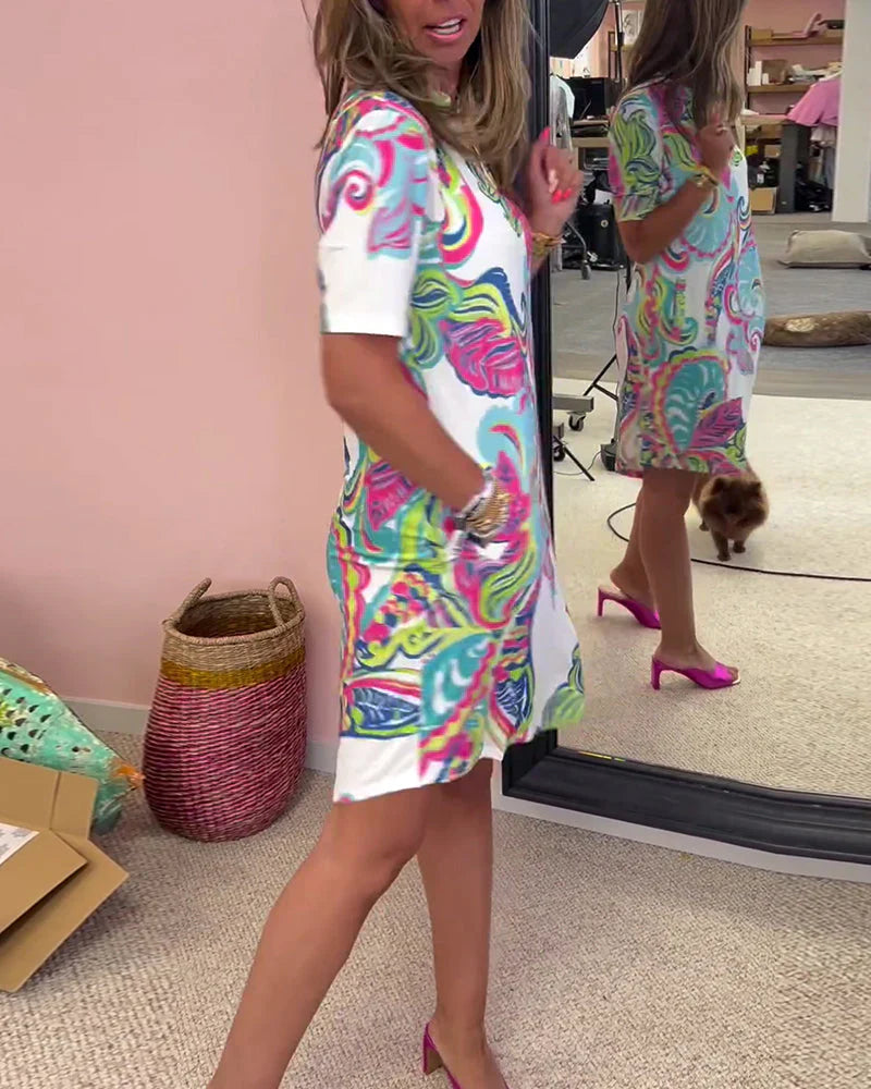 Constantina – Elegant Patterned Dress