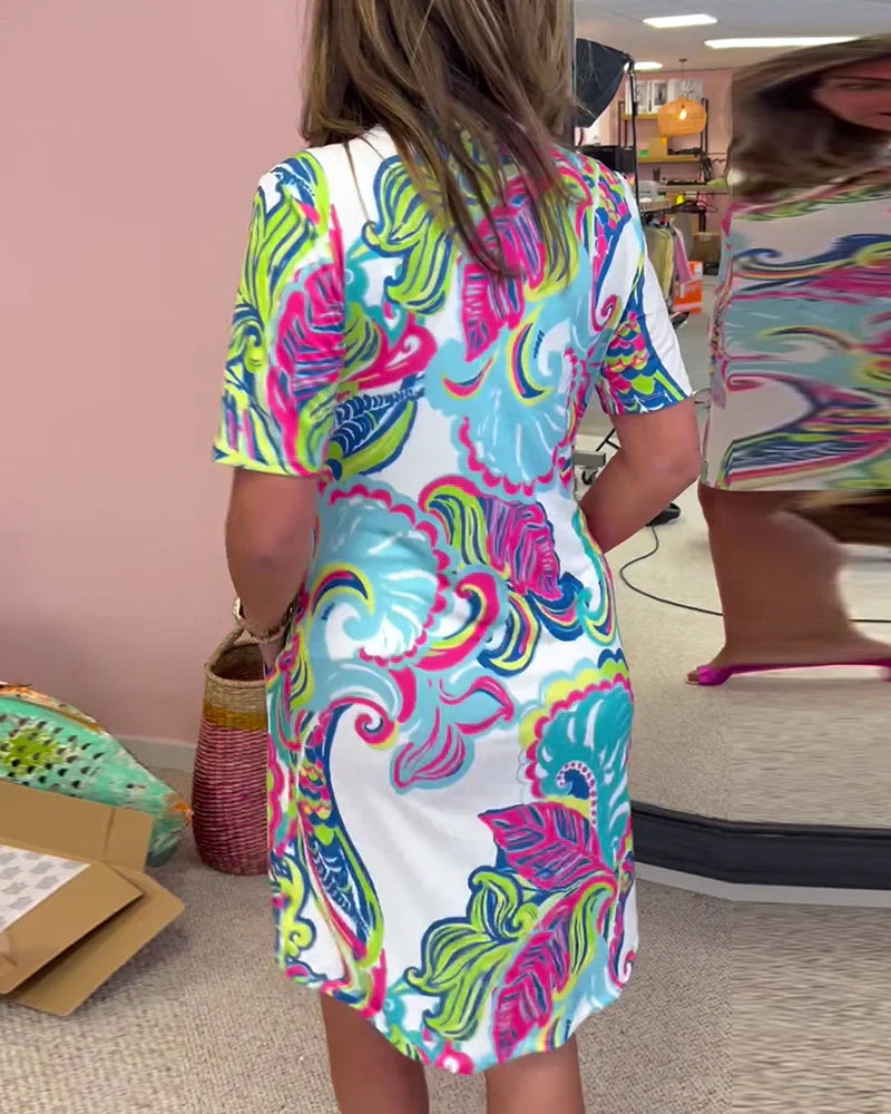 Constantina – Elegant Patterned Dress