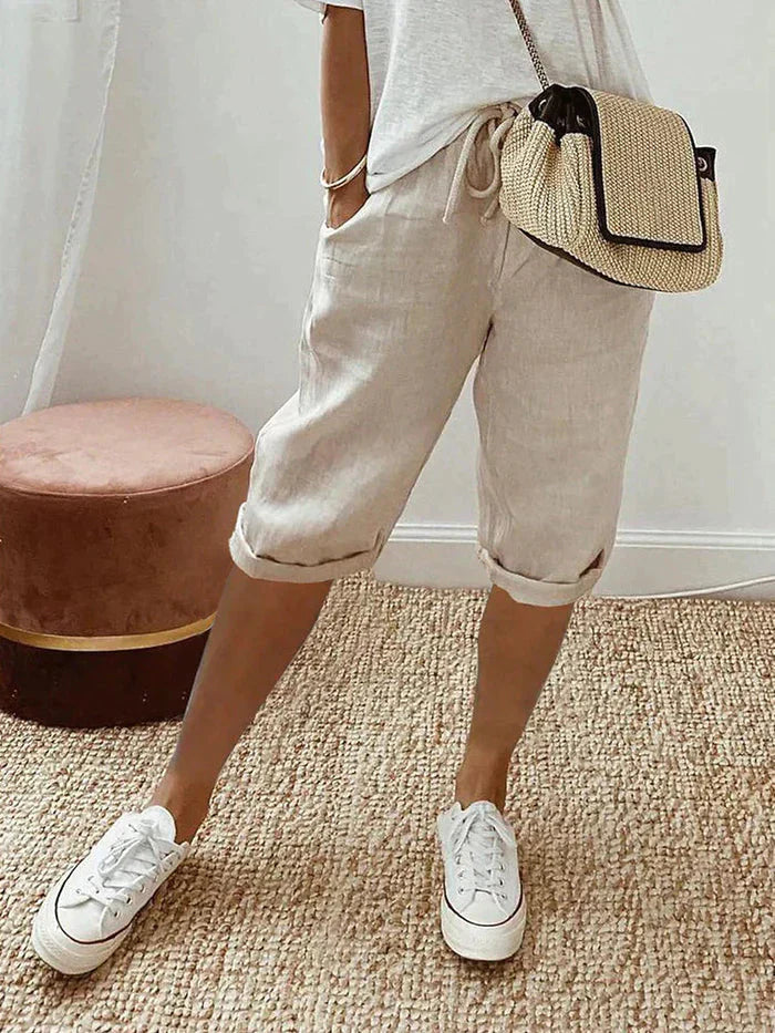 Callista – Casual Linen Shorts