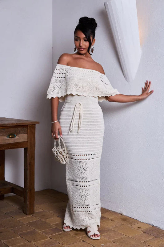 Zyphirith – Beautiful Crochet Off-shoulder Dress