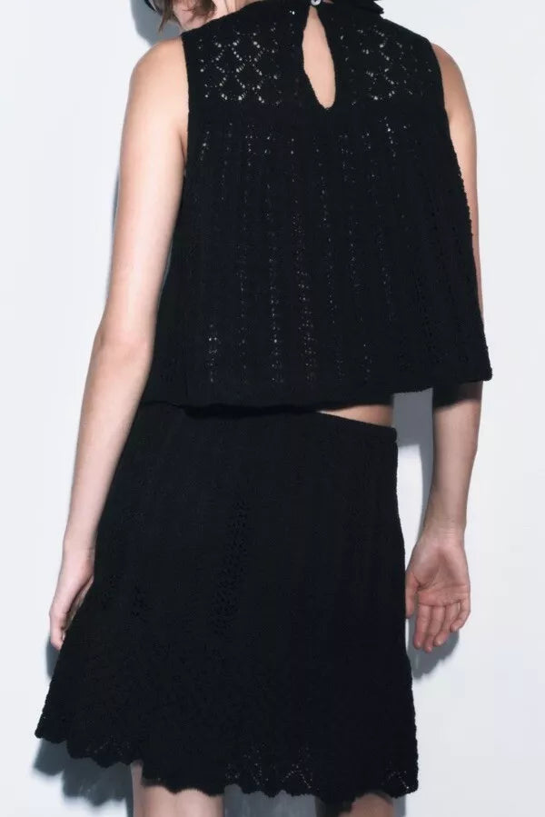 Juneira – Unique Crochet Top and Skirt Set