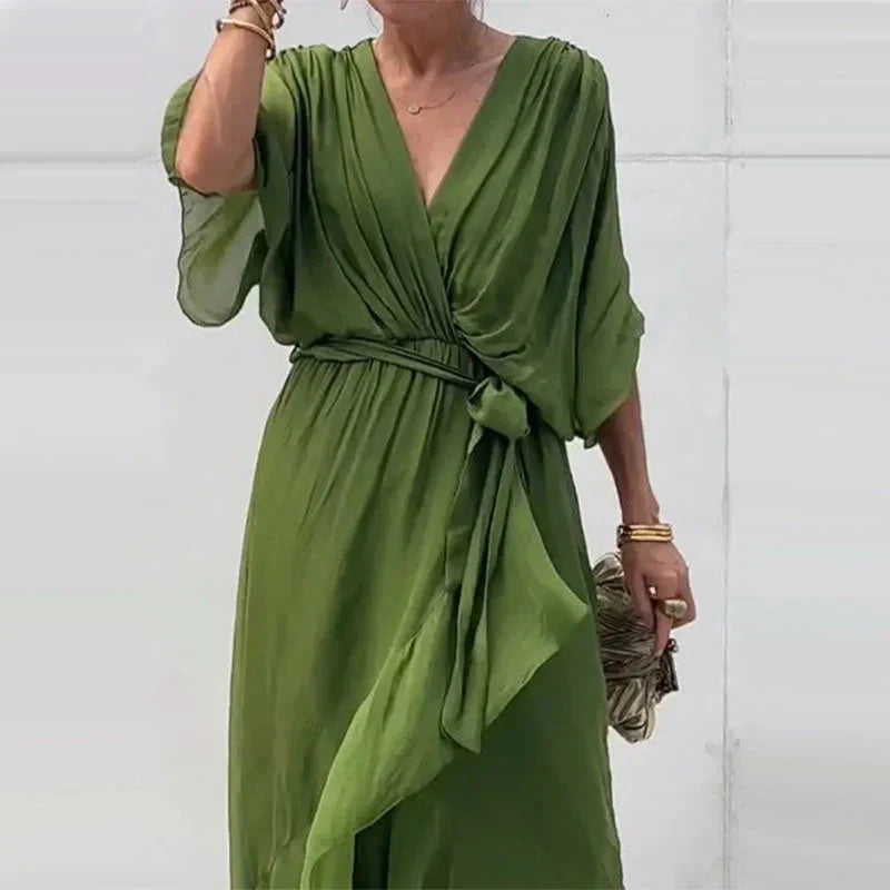 Themis – Elegant Lightweight V-neck Dress
