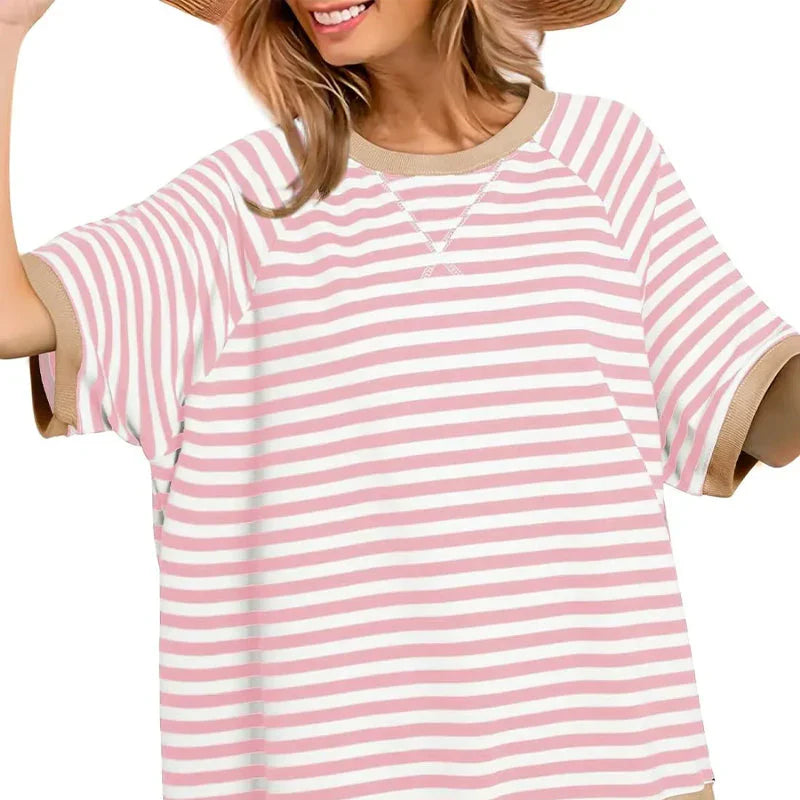 Emma – Casual Striped Cotton T-Shirt