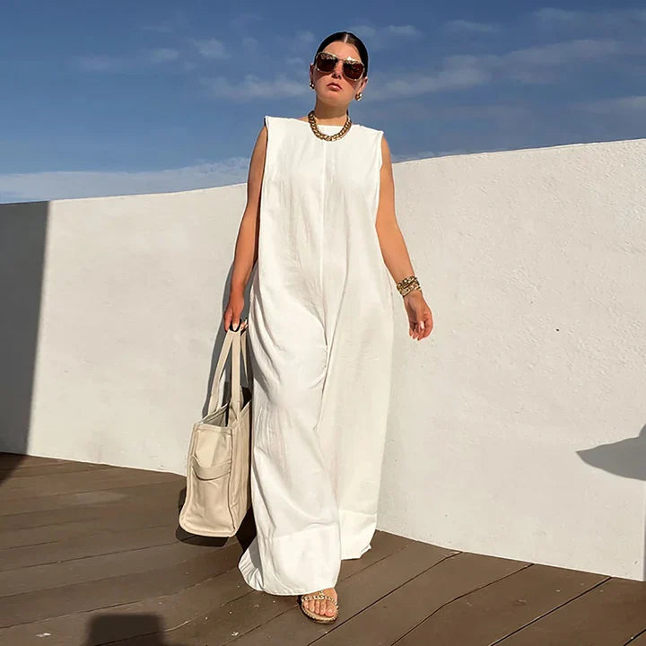 Abby – Sleeveless Wide Leg Jumpsuit