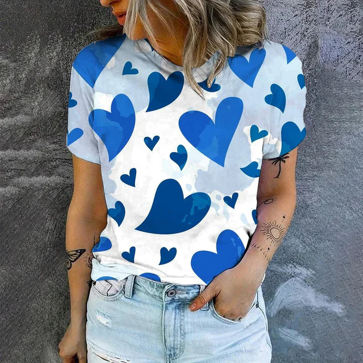 Vilma – Printed Short Sleeve Top