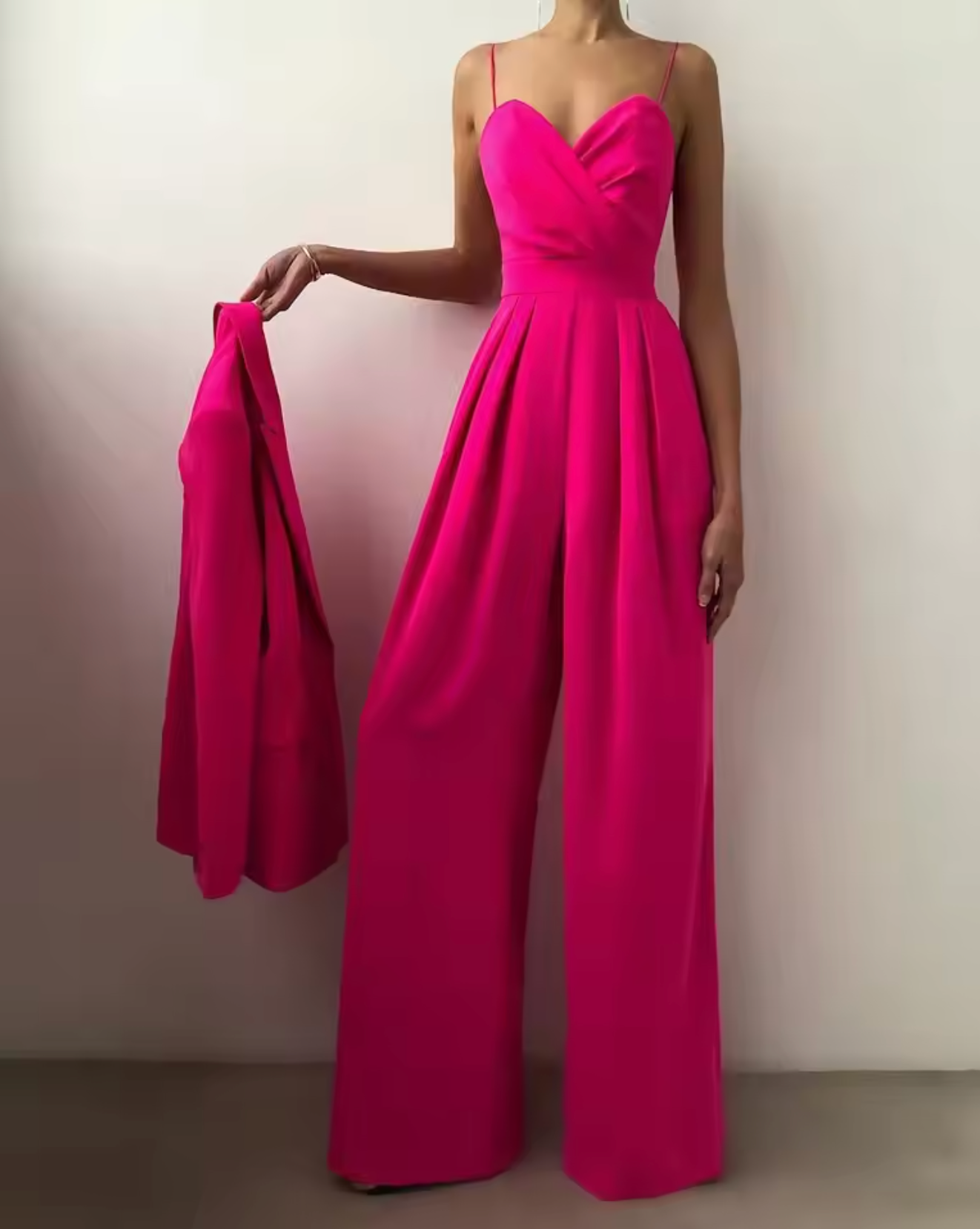 Haven – Elegant Wide Leg Chiffon Jumpsuit