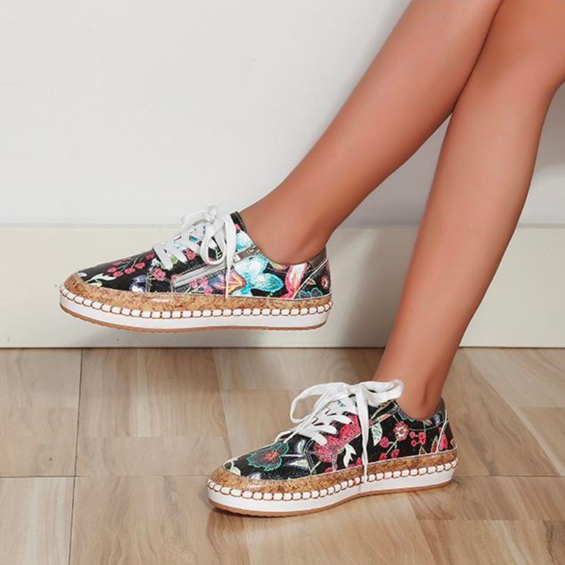 LOLA - Orthopedic Floral Sneakers