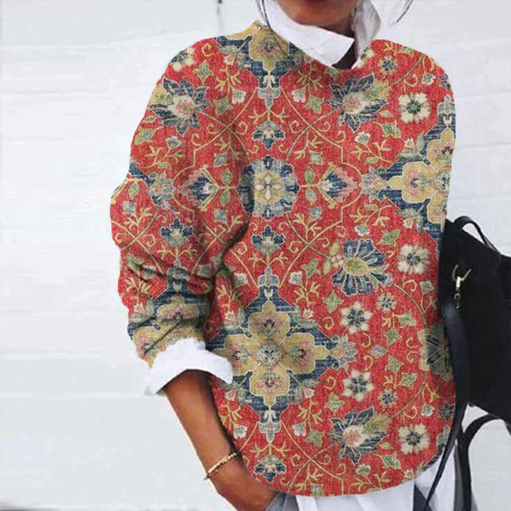 Ella - Elegant sweater with print