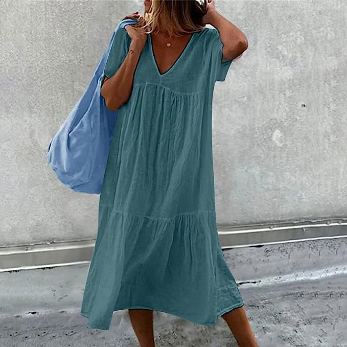 Jasmine - Simple dress with ruffles