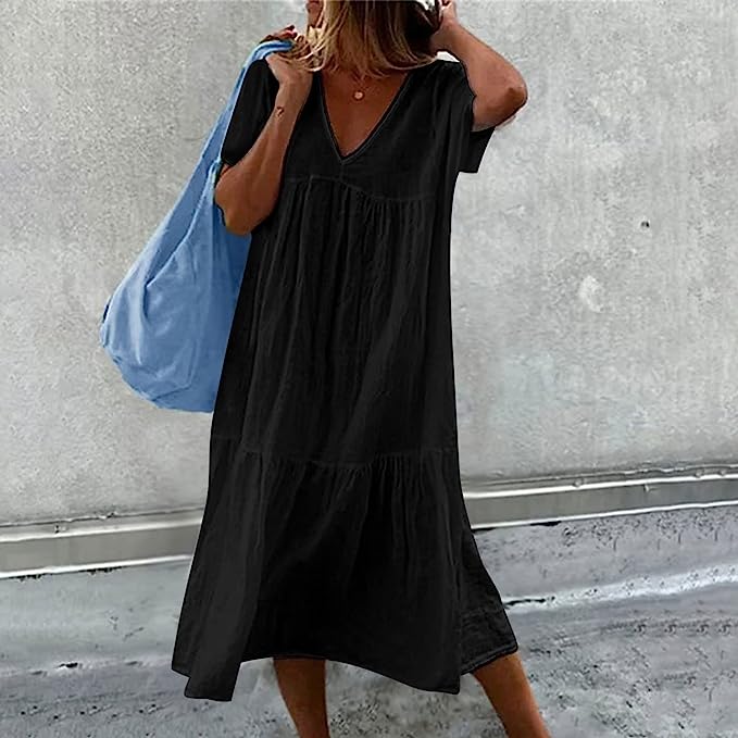Jasmine - Simple dress with ruffles