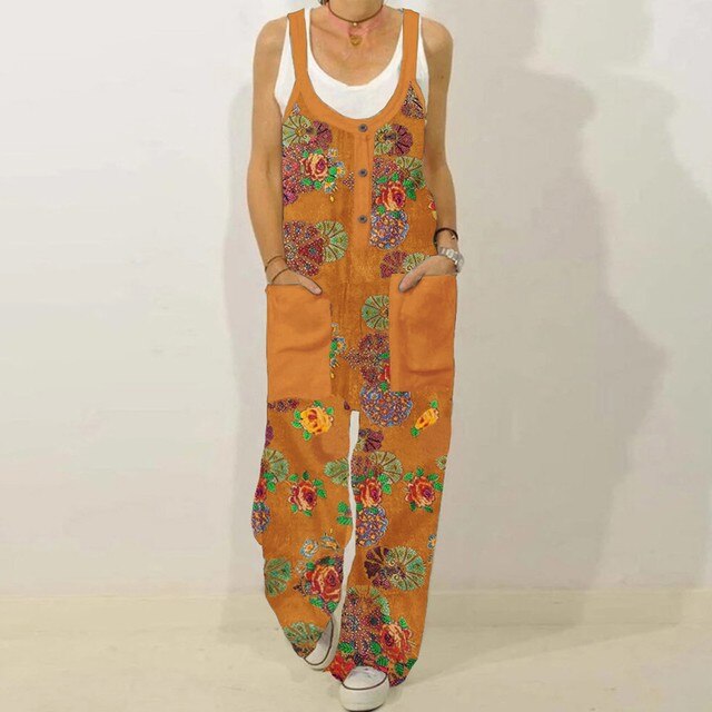 LAUREN - Fashionable wide leg jumpsuit trousers