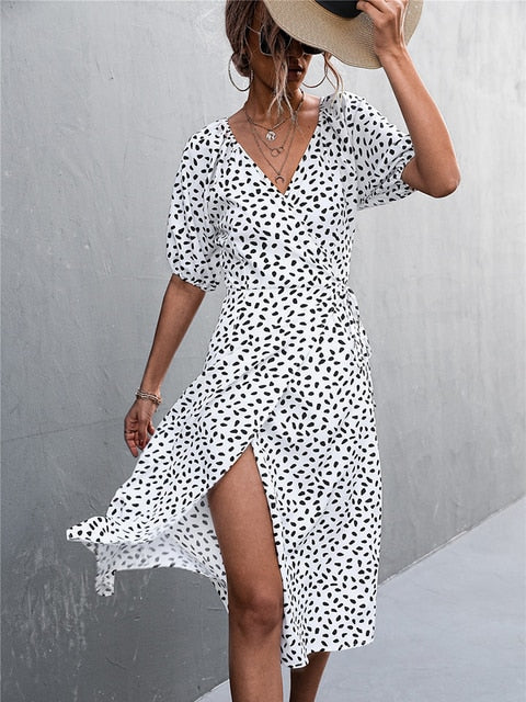 Lensa - Casual midi dress for women