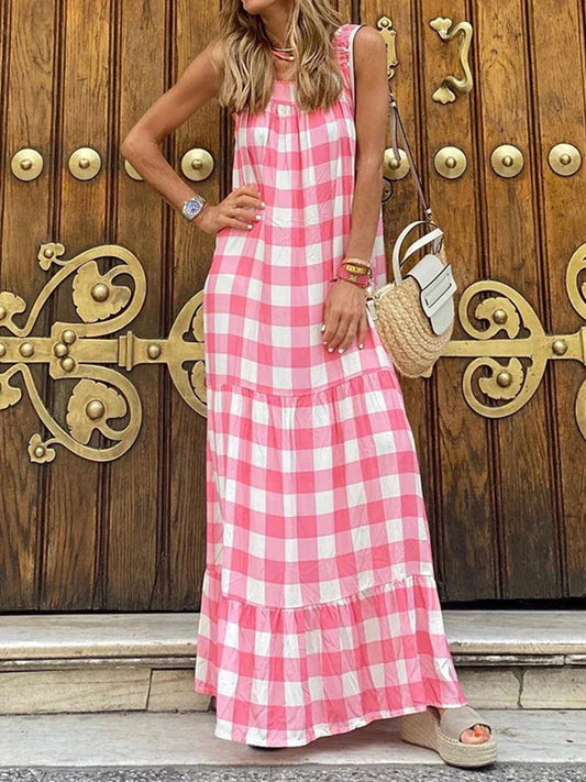 Sofi - Pink Summer Boho Dress