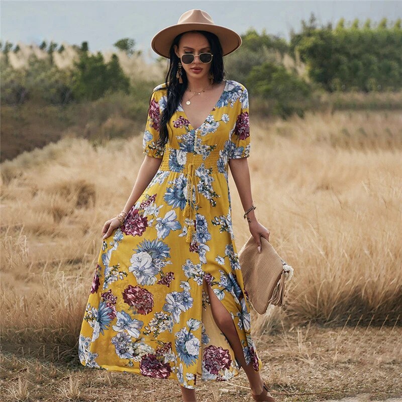 Kendra - Stylish flowered dress