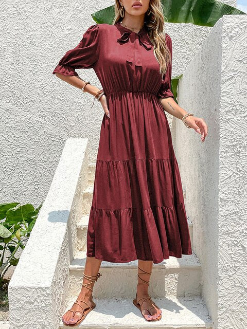 Jin - Casual dress with ruffles