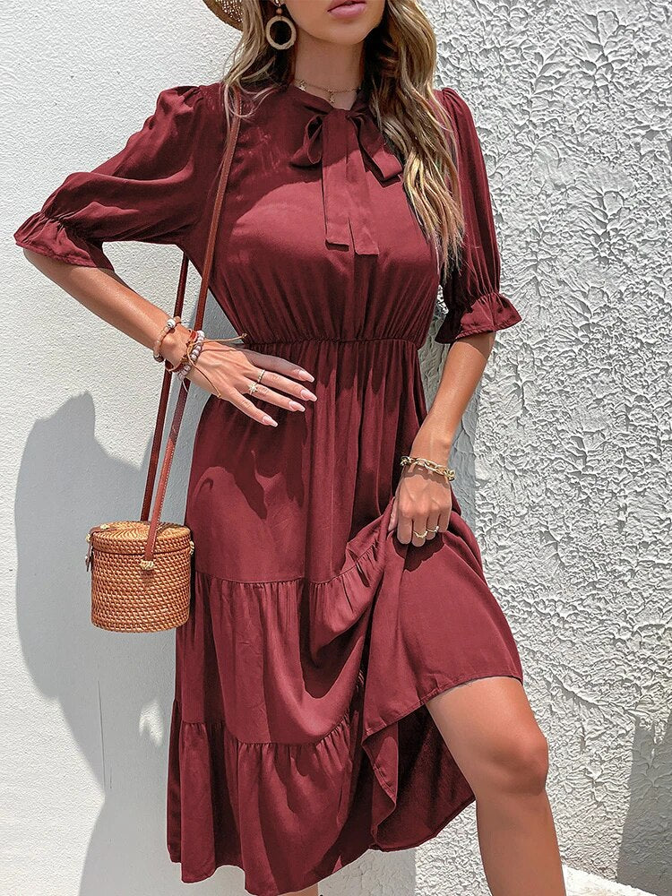 Jin - Casual dress with ruffles