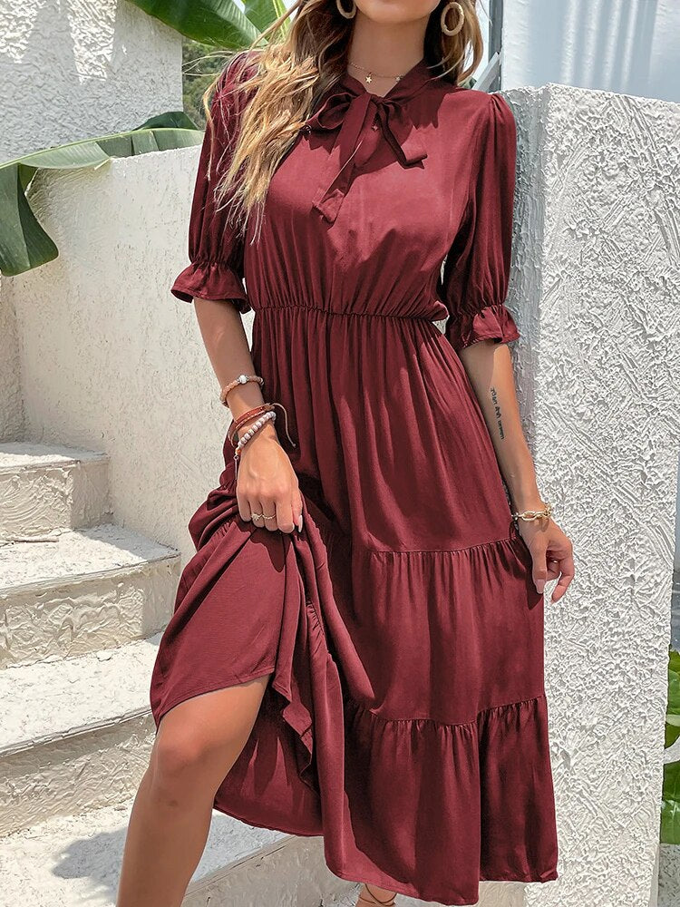 Jin - Casual dress with ruffles