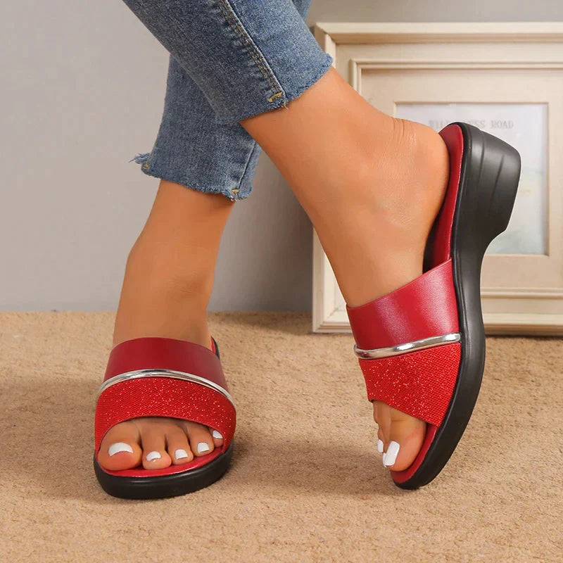 DAHLIA - Orthopaedic wedge sandals