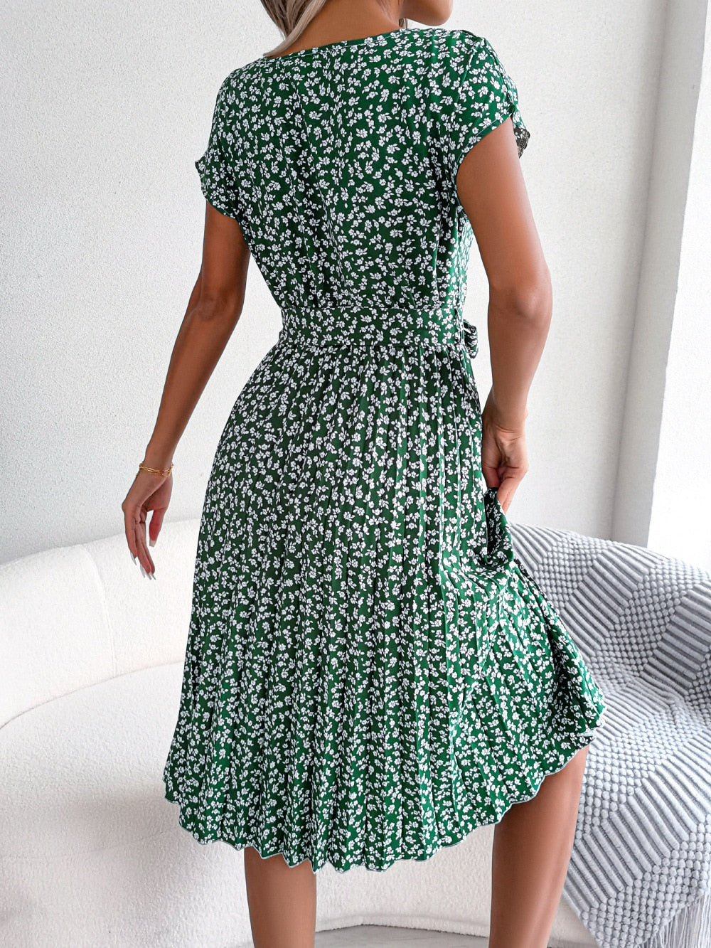 LISE - Dress with floral pattern