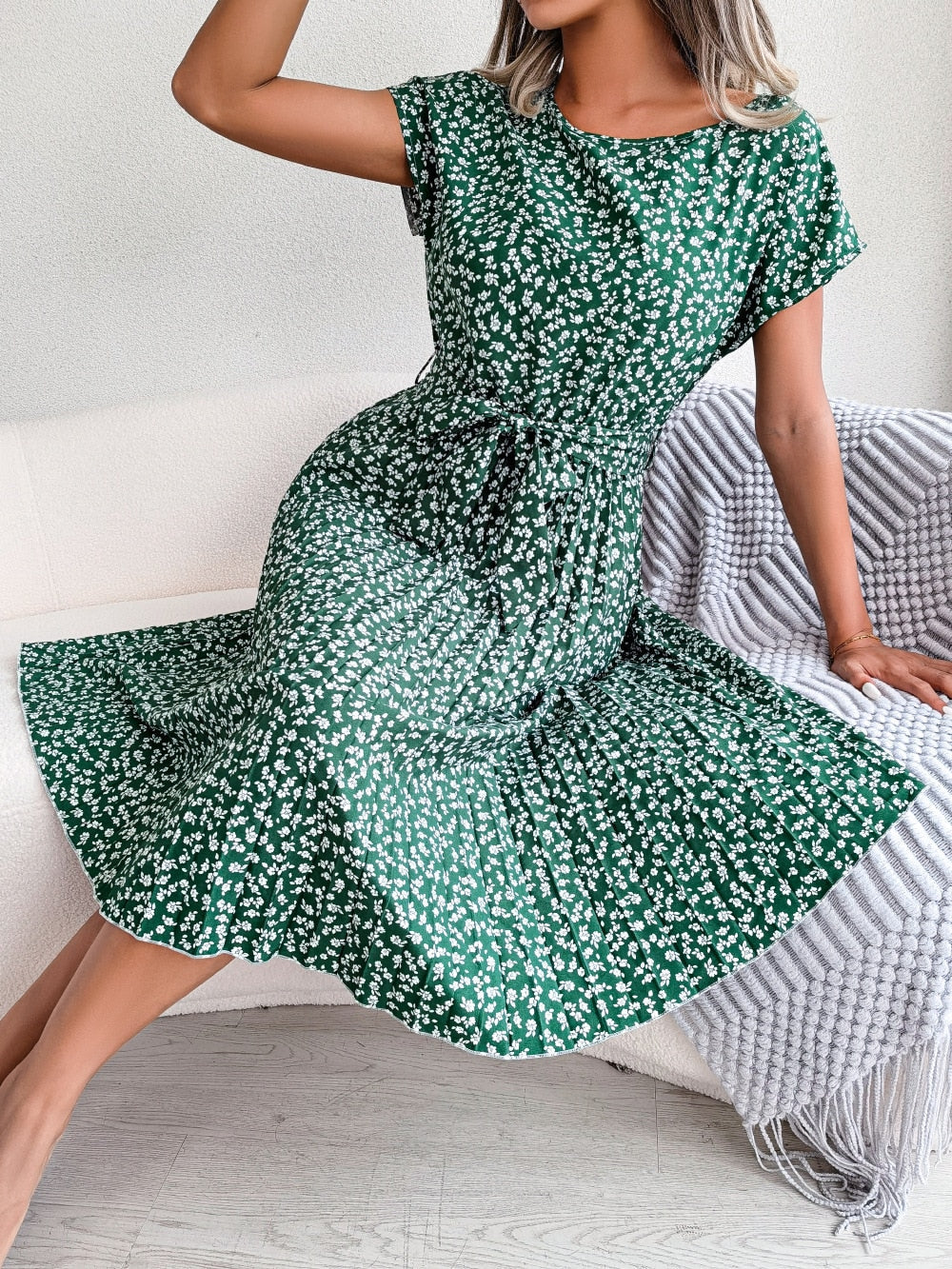 LISE - Dress with floral pattern