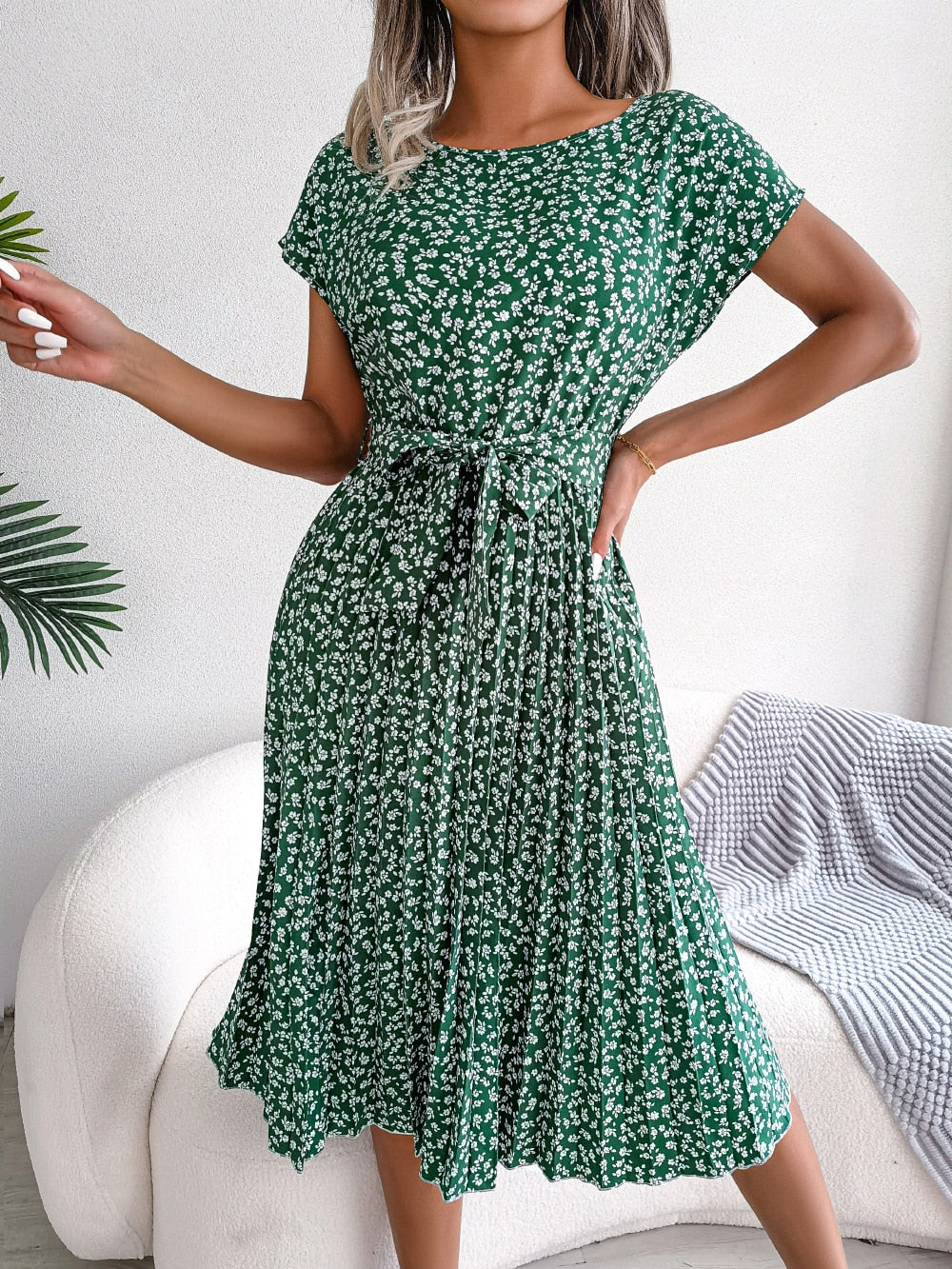 LISE - Dress with floral pattern