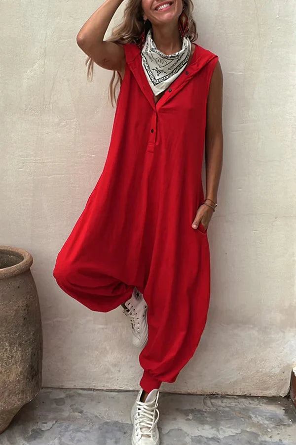 Suma - Jumpsuit with buttons