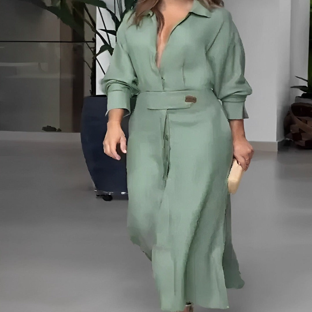 DAWN - Midi dress with side pockets