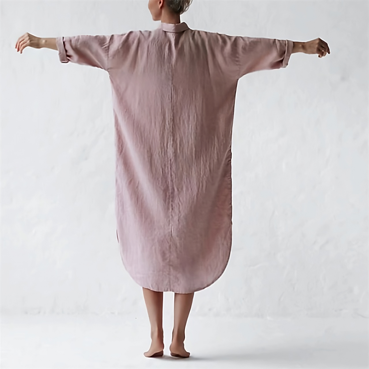 JENNY - Stylish long pink dress