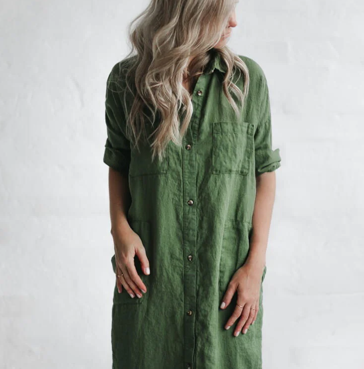 ELVA - Stylish green dress