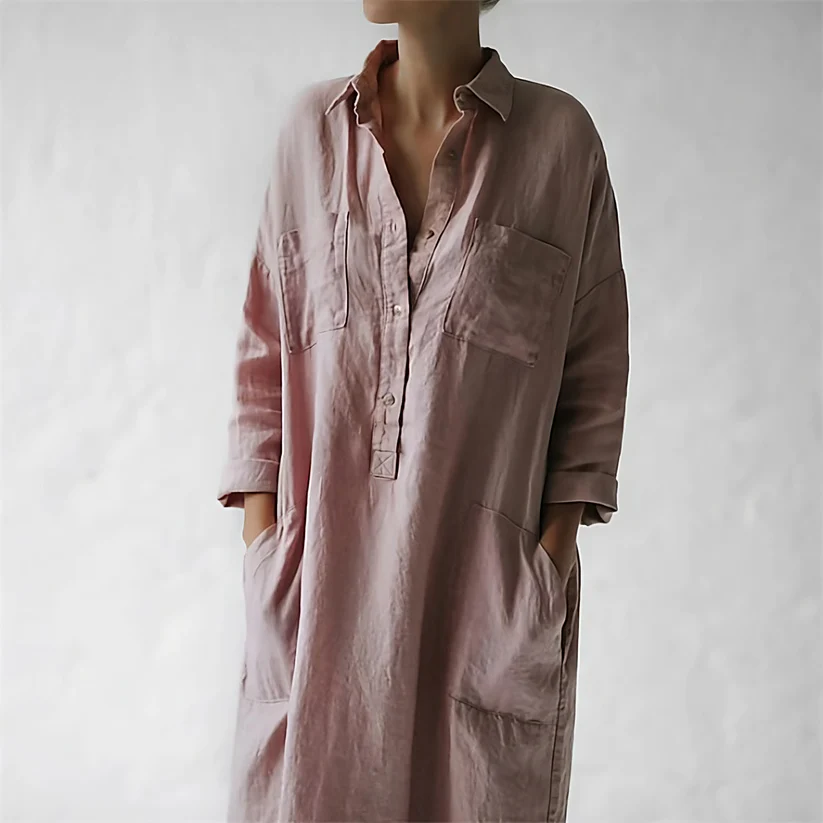 JENNY - Stylish long pink dress