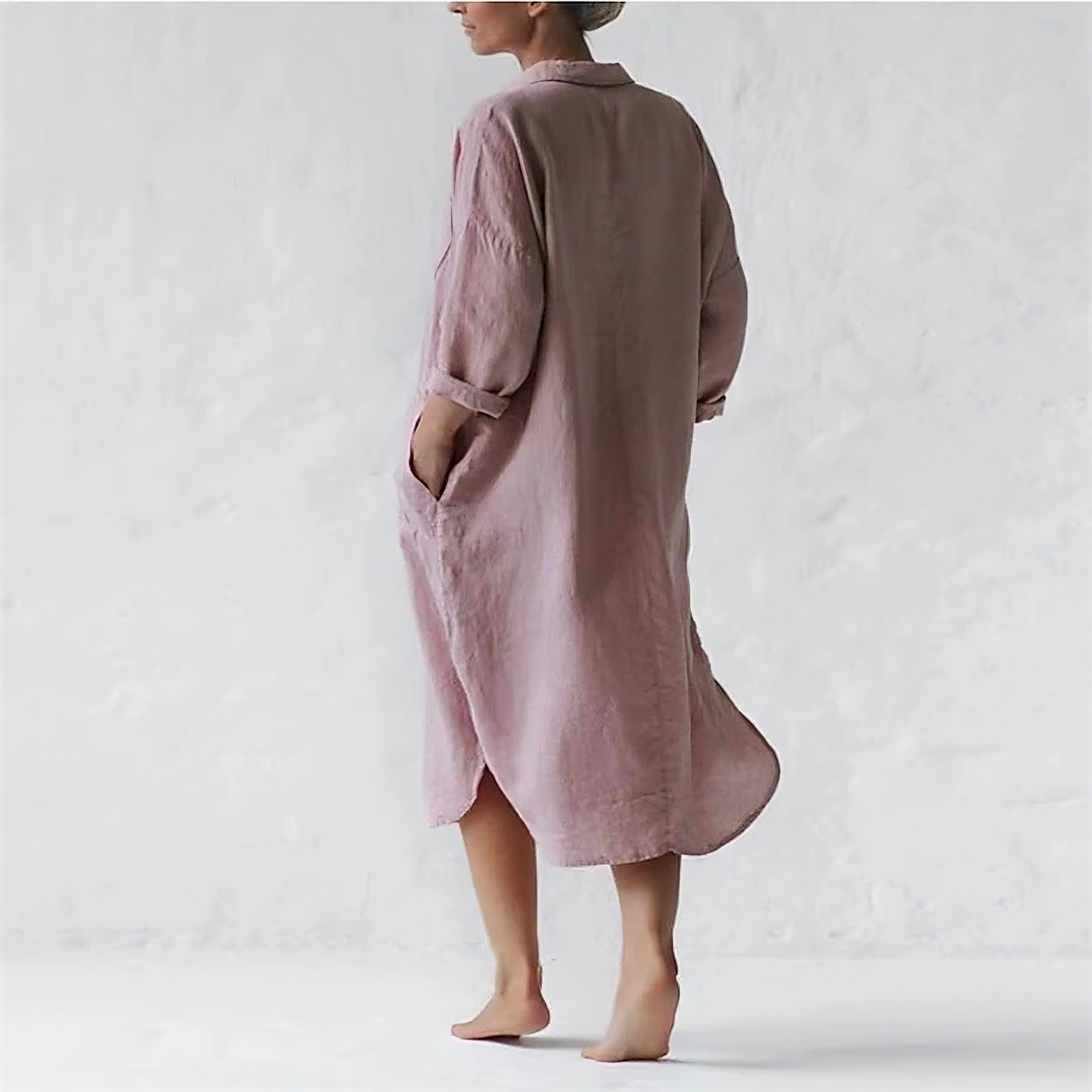 JENNY - Stylish long pink dress