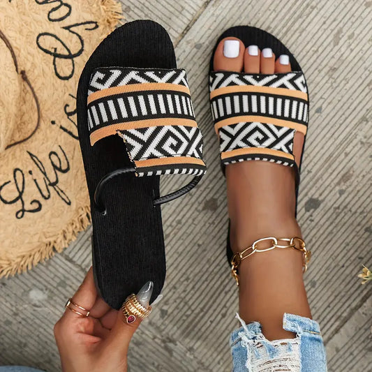 Mortivienne – Boho Sandals with Woven Strap
