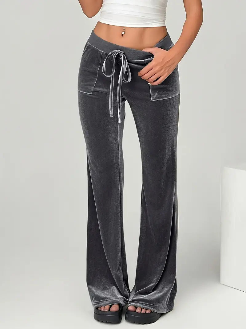 Ophirra – High-quality Velvet Flared Trousers