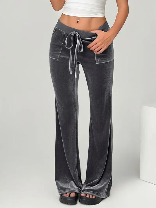 Ophirra – High-quality Velvet Flared Trousers
