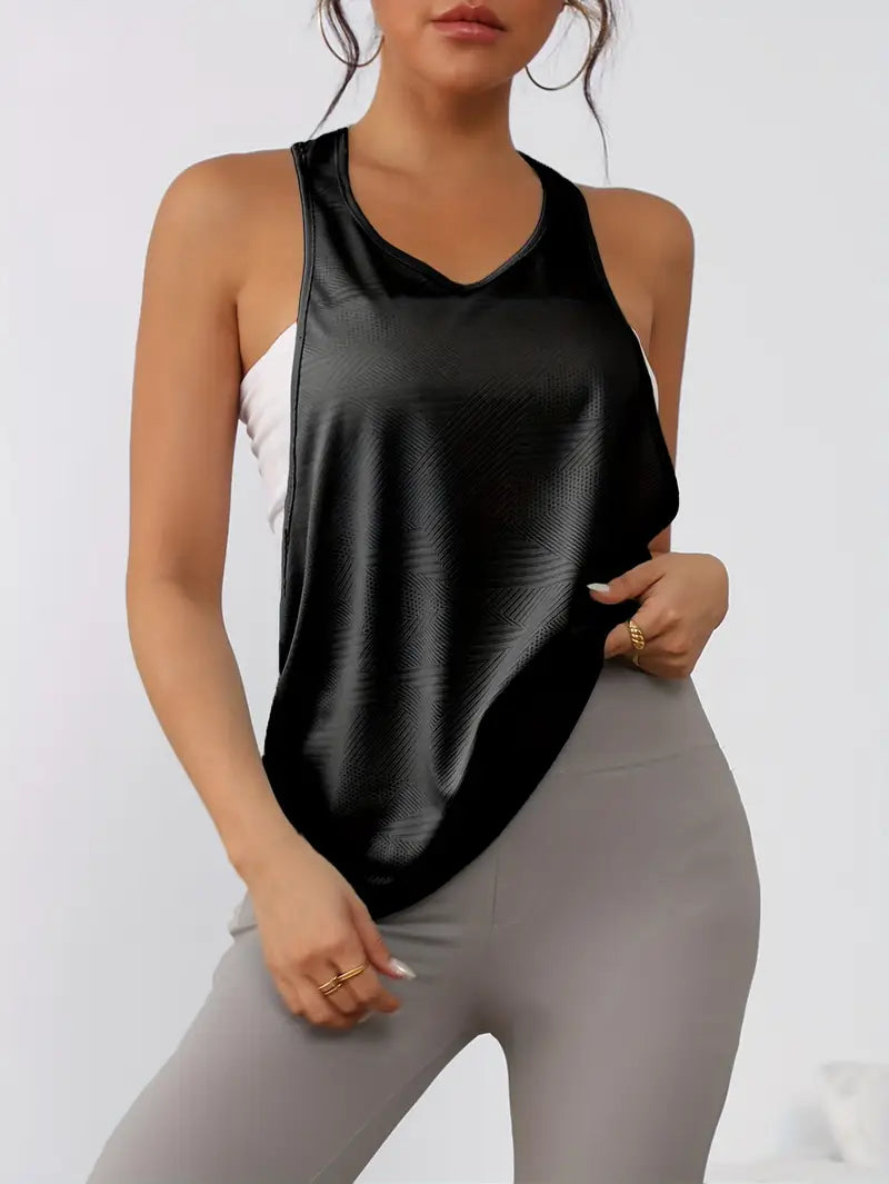 Nyxaria – Breathable Open-Back Racerback Tank Top