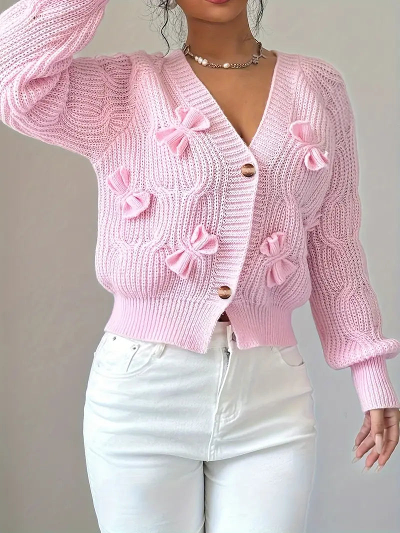 Zyrene – Cozy Pink Cardigan