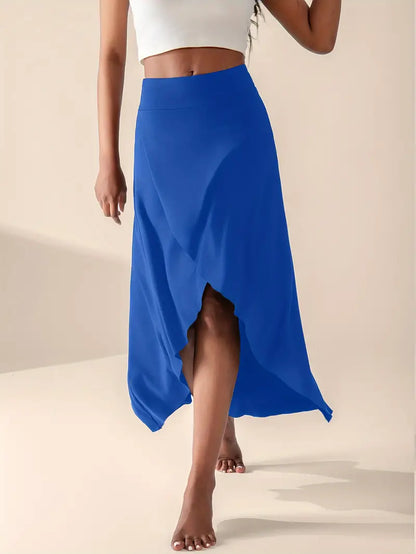 Mira – High Waisted Slit Skirt with Pockets